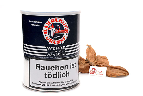 Wehde Tabak Hamburger Grüße Pfeifentabak 250g Dose Wehde Tabak Hamburger Grüße Pfeifentabak 250g Dose